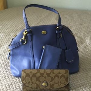 Coach F27584 Sierra Leather Satchel & Wallet